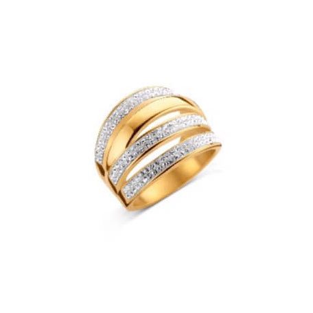 Victoria Arany színű fehér köves gyűrű