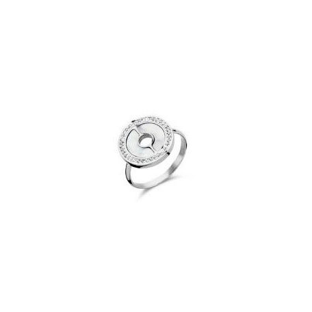 Victoria Ezüst színű mintás, köves gyűrű