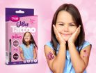 Csillámtetoválás szett, Mini, Kislányos (rózsaszín) Dreamy 15 sablonnal és 2 csillámporral