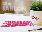 Sablonok, közepes, 21 db-os, lányos, 1.szett (CTMS-0061)
