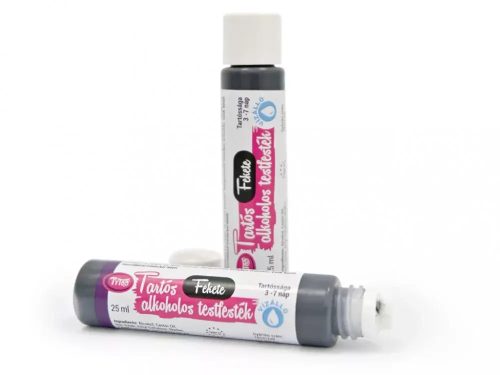 Tartós testfesték, 25ml, fekete