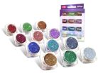 Csillámporkészlet, 12 db-os, 12x2,5 ml, multi színek