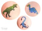 Sablonok, Dinosaurs, Dinoszauruszok sablon szett, min. 20 minta