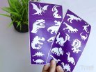 Sablonok, Dinosaurs, Dinoszauruszok sablon szett, min. 20 minta