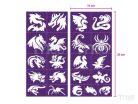 Sablonok, Dragons & Lizards, Sárkányok és gyíkok sablon szett, min. 20 minta