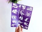 Sablonok, Dragons & Lizards, Sárkányok és gyíkok sablon szett, min. 20 minta