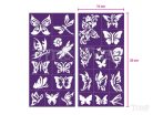 Sablonok, Butterflies - Pillangók sablon szett, min. 20 minta