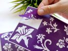 Sablonok, Flowers, virágok sablon szett, min. 20 minta