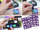 Face Paint Starter Kit, arcfesték szett sablonokkal