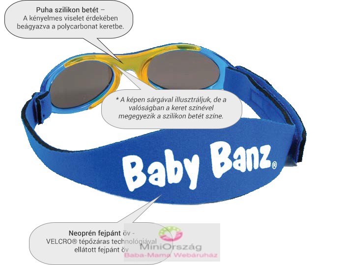 Kidz Banz gyerek napszemüveg 2-5 éves korig, zöld