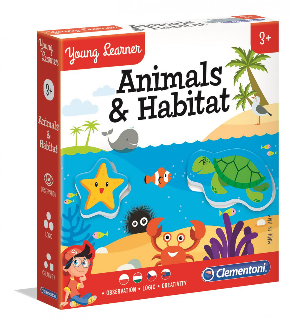 Állatos és élőhelyük fejlesztő játék ovisoknak (50582) - Clementoni