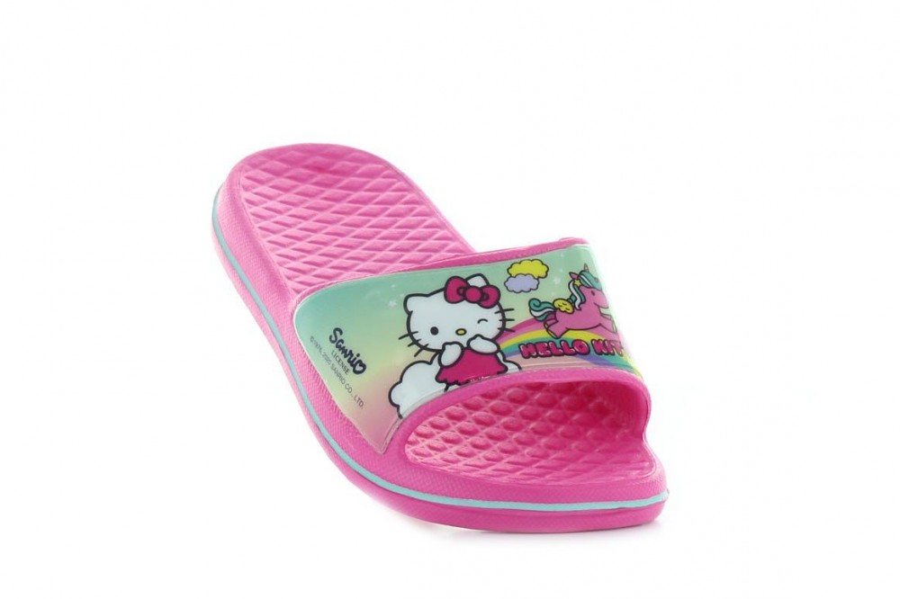 Hello Kitty gyerek papucs, pink (Méret: 24-31)