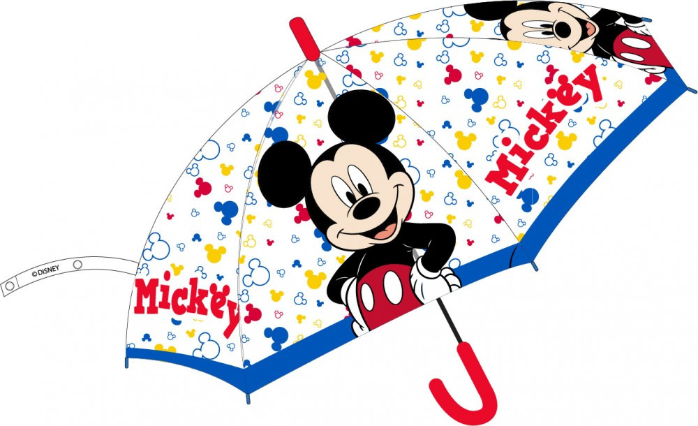 Disney Mickey gyerek félautomata átlátszó esernyő Ø74 cm