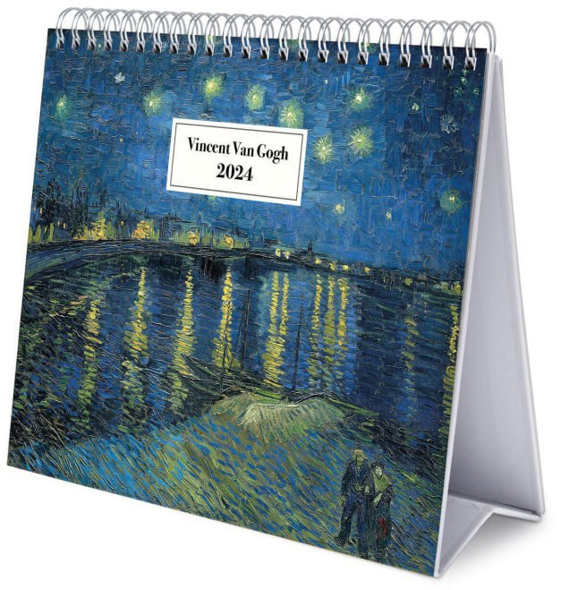 Van Gogh asztali naptár, 20x17cm, 2024