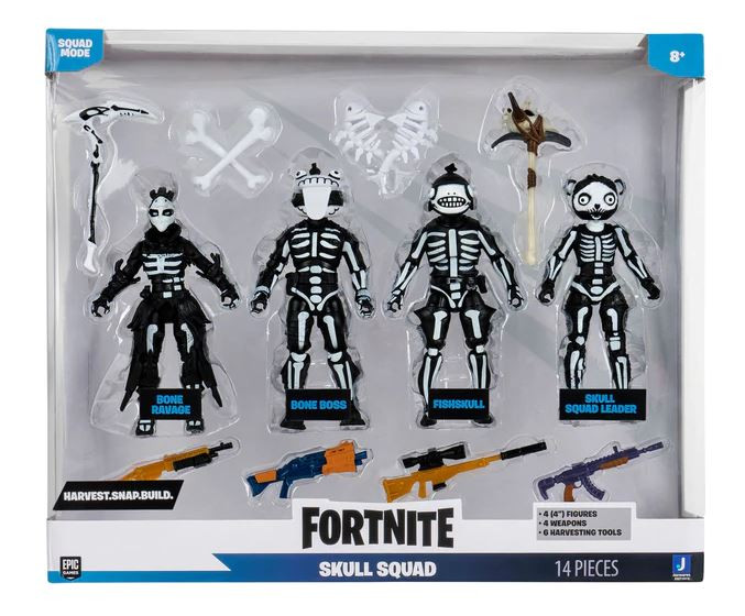 Fortnite figura csomag 14 darabos szett - Skull Squad