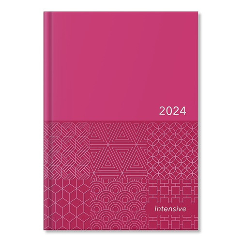 Határidőnapló Period Intensive A/5 napi pink lakk papír 2024