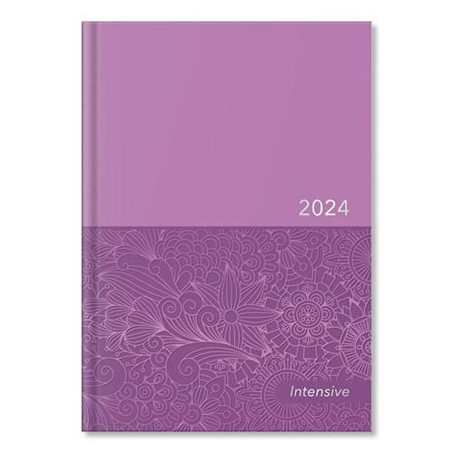 Határidőnapló Period Intensive A/5 napi lila lakk papír 2024