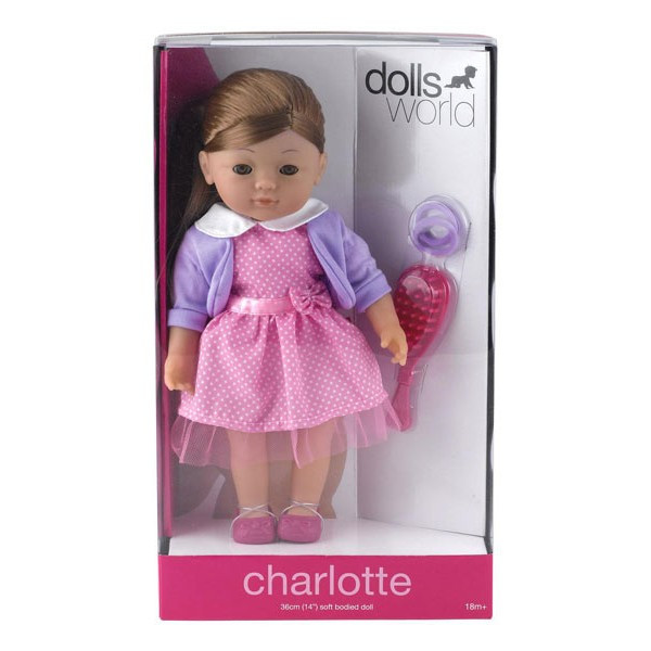 Charlotte fésülhető puha baba - 36 cm
